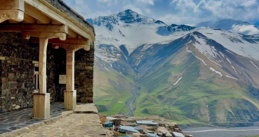 From top of the mountain village